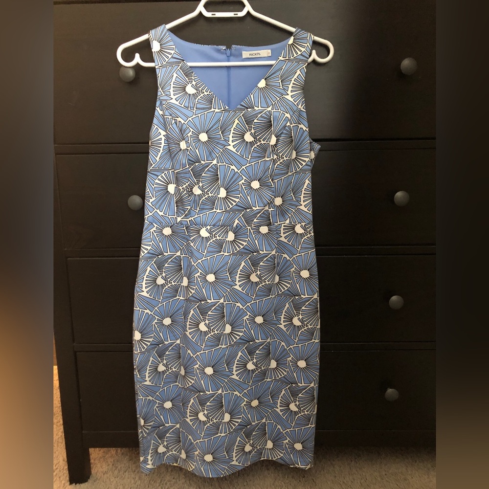 Ricki’s Dress with Blue, White and Black Detail - Picture 1 of 2